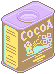 Box of cocoa powder