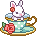 Bunny in a teacup