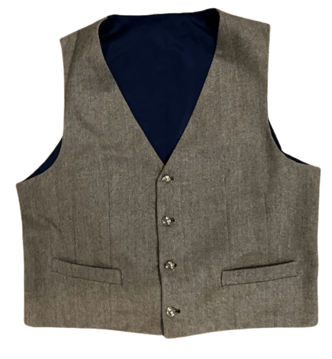 Brown wool vest